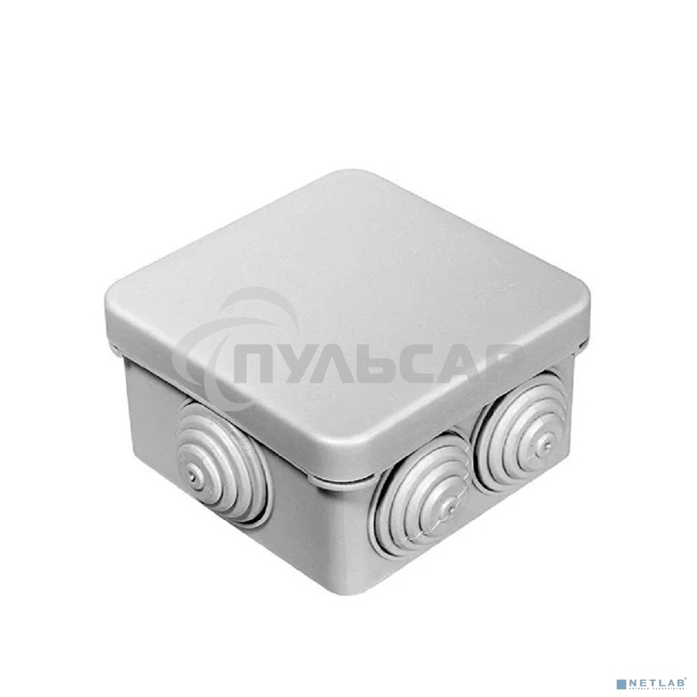 Рувинил 67030 Тусо.Коробка расп. для о/п, 70х70х40мм, 7вводов, IP55 (св.-серая)