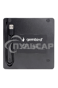 Оптический привод внешний с интерфейсом USB Gembird DVD-USB-03 пластик, черный