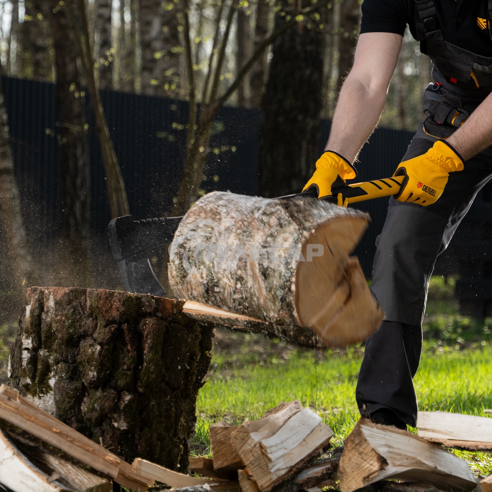 Колун Denzel F20, 2800 гр, двухкомпонентная рукоятка, 920 мм