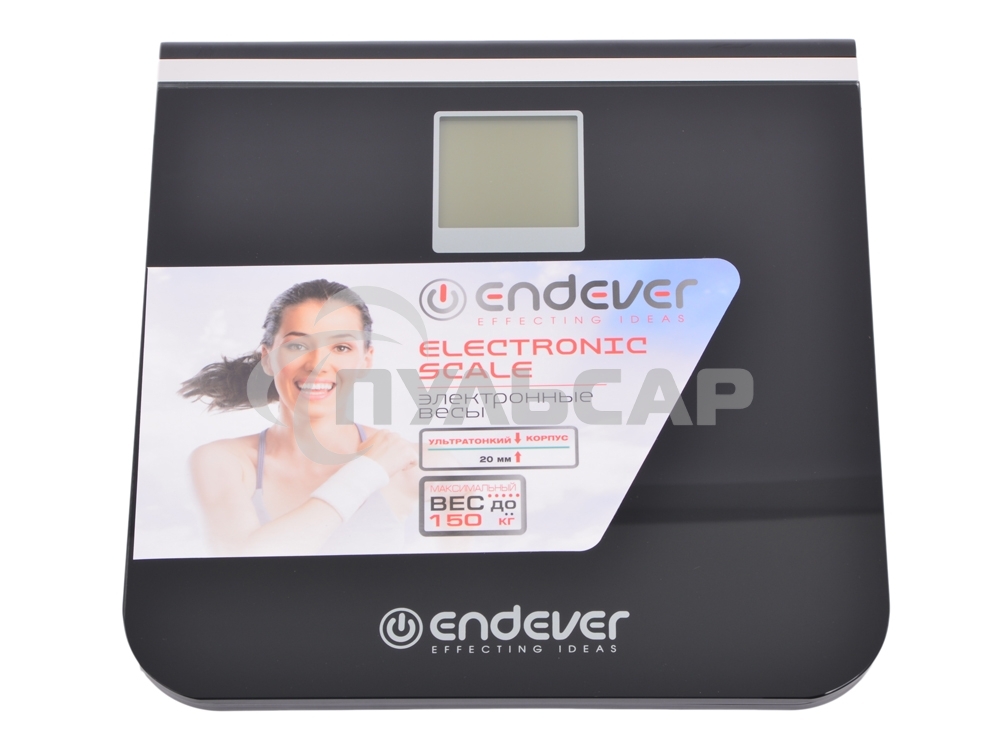 Электронные напольные весы Endever Skyline FS-540, вес до 150 кг., стекло повышенной прочности, LCD-дисплей, авто откл.