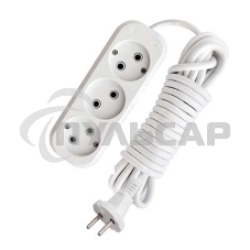 Удлинитель 3х7м без заземл. 10А IP20 Е-203 АБС-пл. ПВС 2х0.75 UNIVersal 9631966