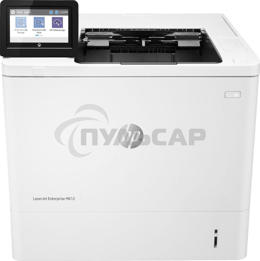 Принтер лазерный HP LaserJet Enterprise M612dn (7PS86A), A4, ч/б, печ. до 71 стр/мин., 1200 x 1200 dpi, USB, RJ-45, Air Print, Mopria
