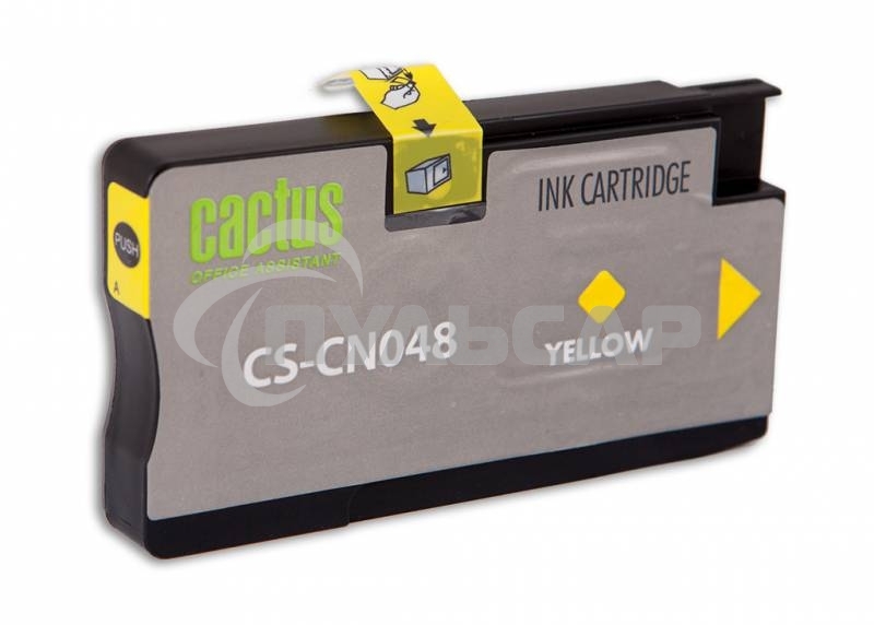 Картридж струйный Cactus CS-CN048 №951XL желтый (26 мл) для HP OfficeJet 251dw Pro, 276dw Pro, 8100 Pro, 8100e, 8600 Pro (N911a), 8600 Pro Plus (N911g), 8610 Pro (A7F64A), 8615 Pro, 8616 Pro, 8620 Pro