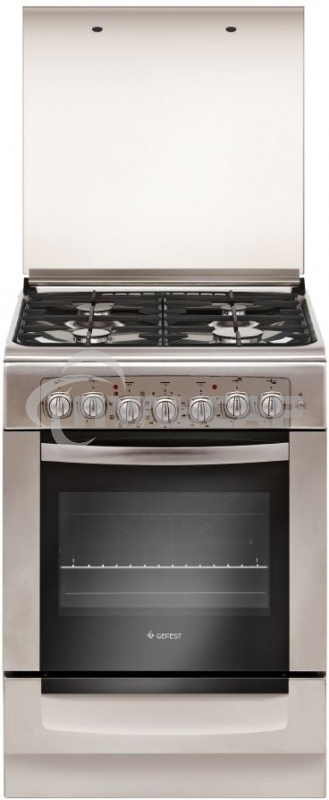 Плита комбинированная Gefest ПГЭ 6102-03 0027 серый, конфорок 4 шт, духовка 55 л, 60 см x 85 см x 60 см