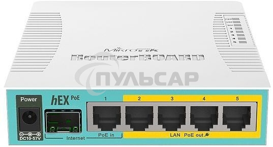 Маршрутизатор 10/100/1000M 5PORT HEX POE RB960PGS MIKROTIK