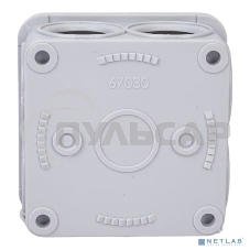 Рувинил 67030 Тусо.Коробка расп. для о/п, 70х70х40мм, 7вводов, IP55 (св.-серая)