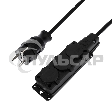 Удлинитель-шнур на рамке Rexant КГ 3х1.5, 20 м, 3 гнезда, морозостойкий, с/з, 16 А, 3500 Вт, IP44 (Сделано в России)