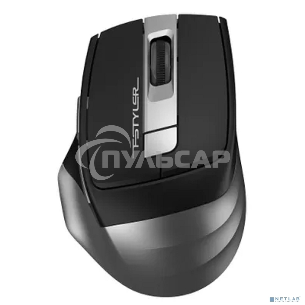 Мышь беспроводная A4Tech Fstyler FG35 серый/черный, 2000 dpi, радиоканал, USB, кнопки - 6
