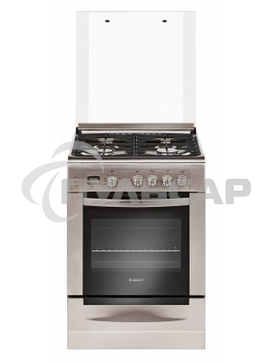 Плита газовая Gefest ПГ 6100-04 0004 серебристый, конфорок 4 шт, духовка 52 л, 60 см x 85 см x 60 см