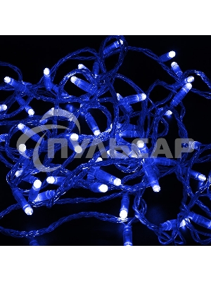 Гирлянда Neon-night Нить 10м, постоянное свечение, прозрачный ПВХ, 24В, Синий