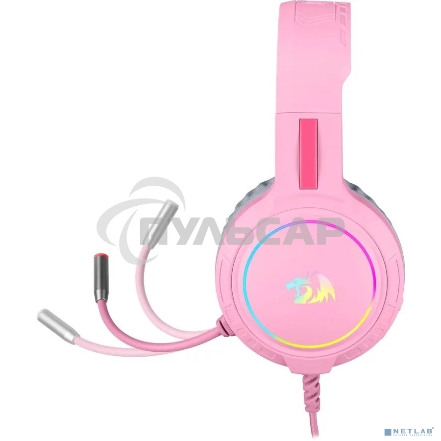 Гарнитура игровая Defender Mento RGb  3.5мм  розовые