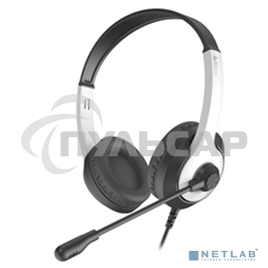 Наушники с микрофоном A4Tech Fstyler FH100U белый/черный 2м