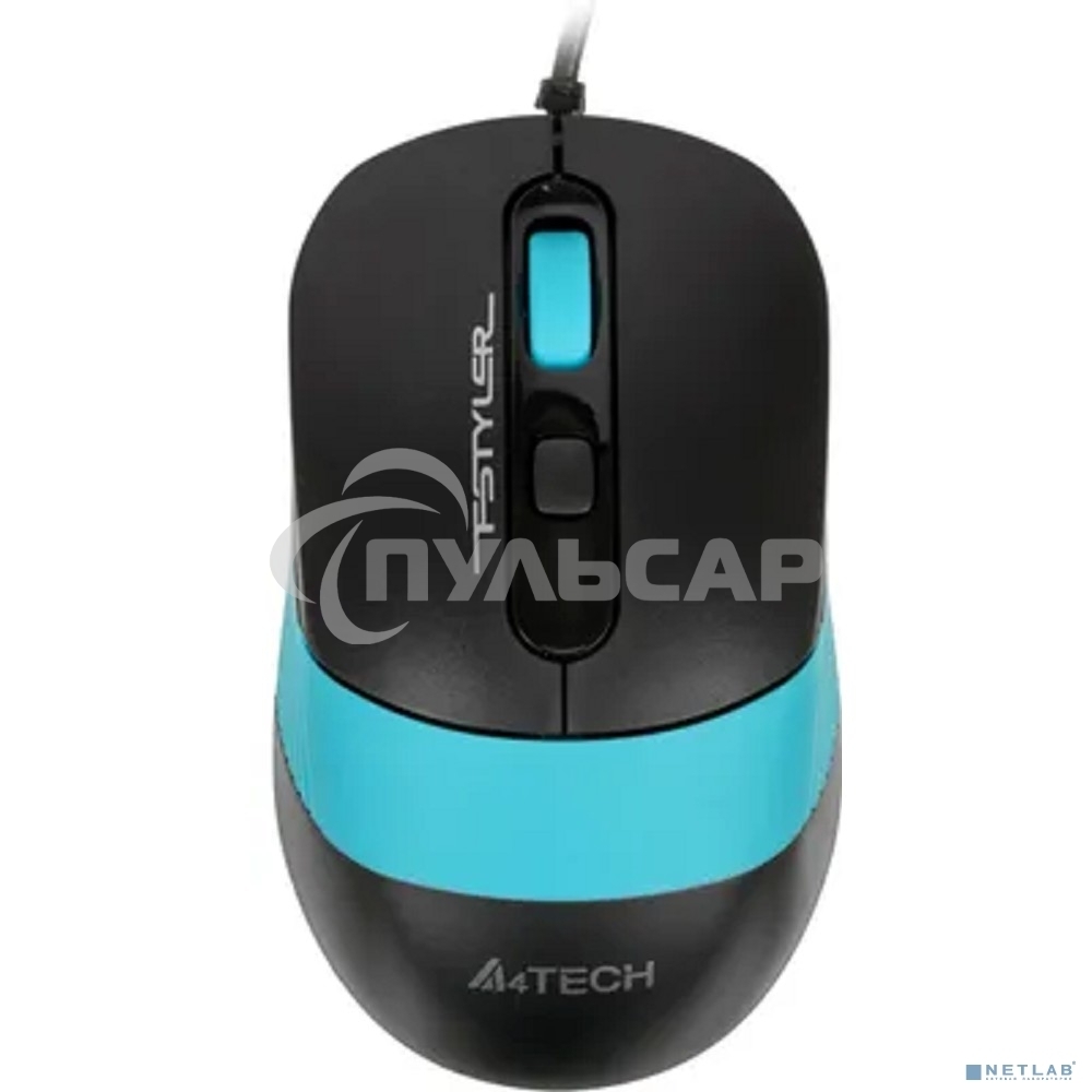 Комплект клавиатура + мышь A4Tech Fstyler F1010 клав:черный/синий мышь:черный/синий USB Multimedia
