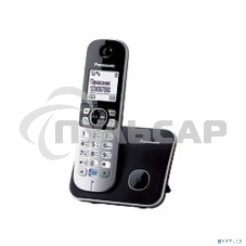 Телефон беспроводной (DECT) Panasonic KX-TG6811RUB черный Беспроводной DECT,40 мелодий,телефонный справочник 120 зап.