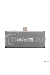 Док-станция 5-в-1 ExeGate DUB-31C/PD/HA (кабель-адаптер USB Type-C --> 1xUSB3.0 + Type-C DATA (480Mb/s) + PD 100W + HDMI 4K@30Hz + Audio, Plug&Play, подходит для iPad Pro и мобильных телефонов, серый)