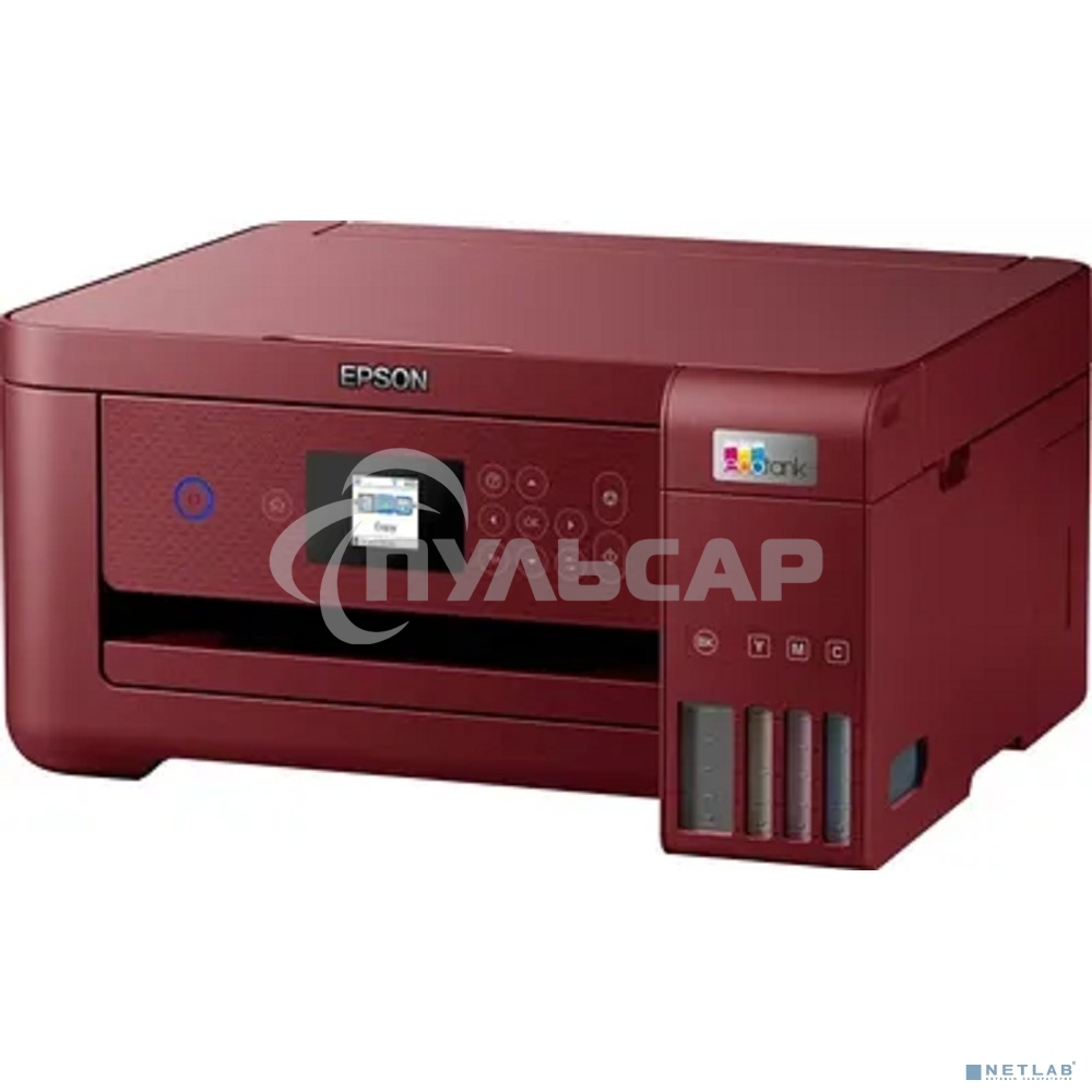 МФУ струйное Epson EcoTank L4267 (C11CJ63512) красный, A4, ч/б печ. 10.5 стр/мин., цв. печ. 5 стр/мин., 5760x1440 DPI, USB, Wi-Fi