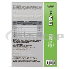 Пленка для ламинирования Cactus 60мкм A4 (100шт) глянцевая 216x303мм CS-LPGA460100