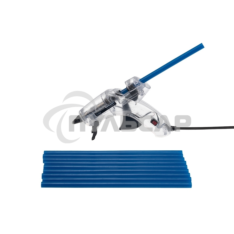 Клеевые стержни Rexant, Ø11 мм, 270 мм, синие, 10 шт., хедер