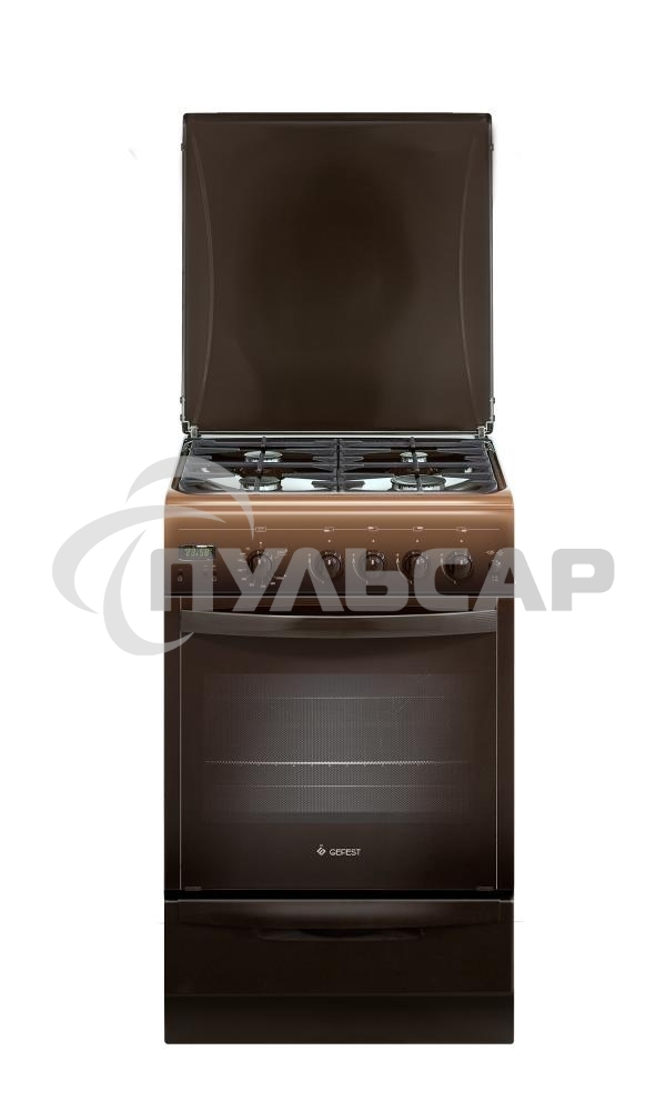 Плита газовая Gefest ПГ 5100-03 0001 коричневый, конфорок 4 шт, духовка 52 л, 50 см x 85 см x 58.5 см