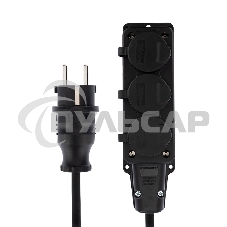 Удлинитель-шнур на рамке Rexant КГ 3х1.5, 20 м, 3 гнезда, морозостойкий, с/з, 16 А, 3500 Вт, IP44 (Сделано в России)