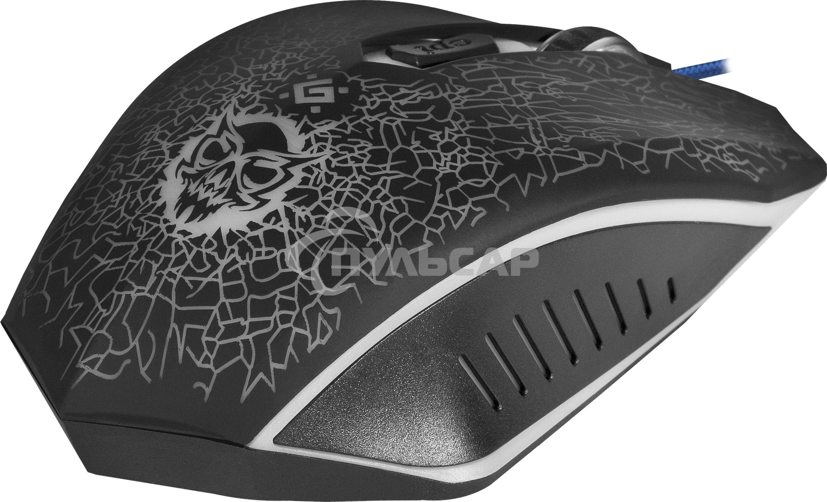 Мышь проводная Defender Shock GM-110L черный, 3200 dpi, USB, кнопки - 6