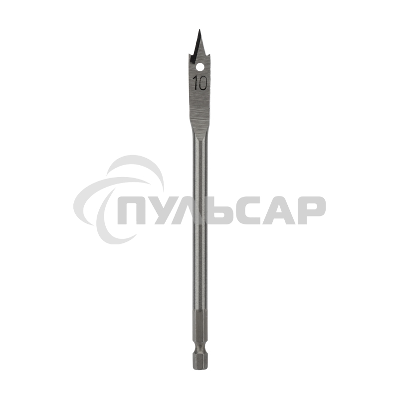 Сверло перовое по дереву 10 мм (шестигранный хвостовик) Kranz