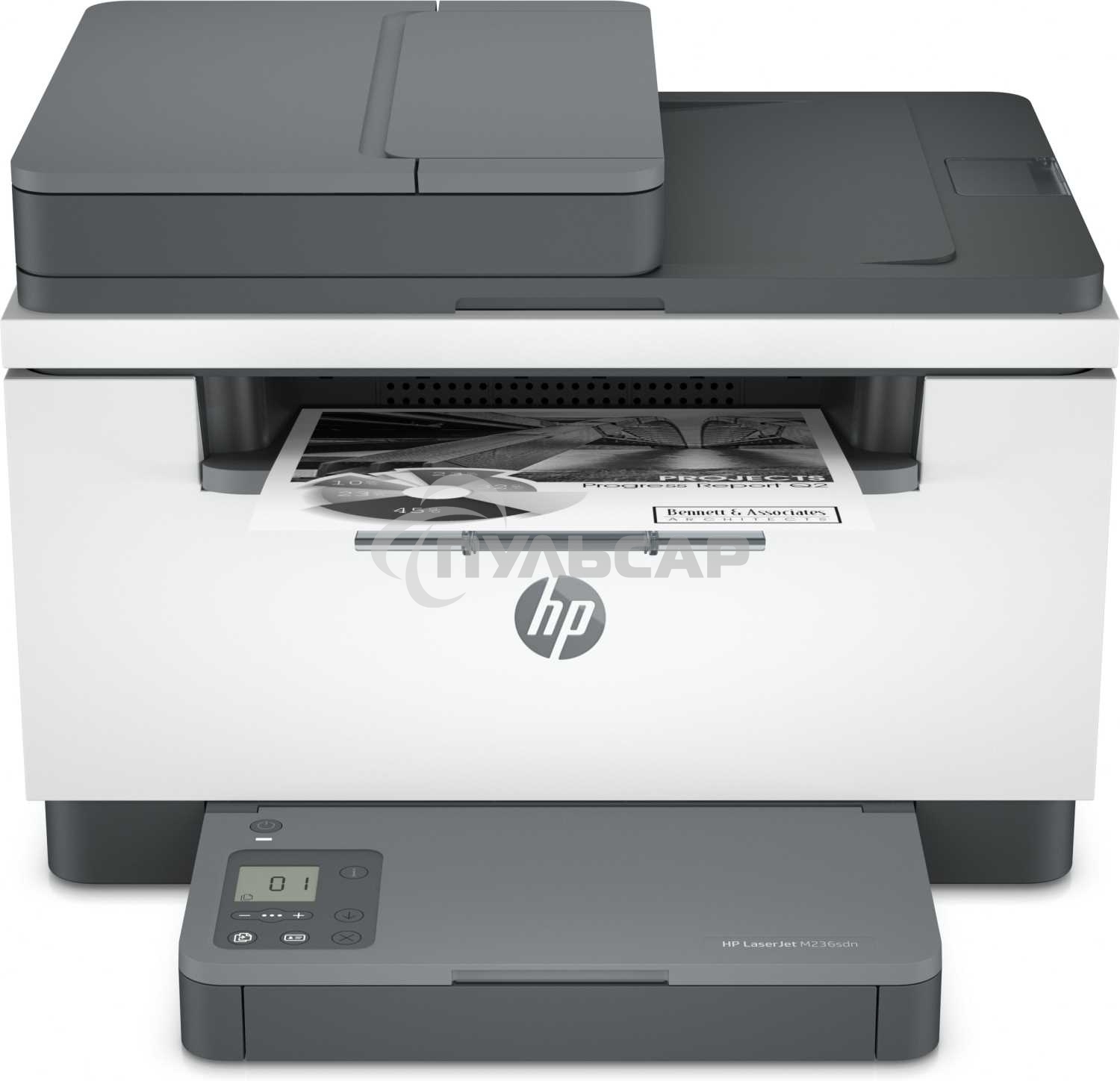 МФУ лазерное HP LaserJet M236sdn (9YG08A), A4, ч/б, печ. до 29 стр/мин., скан. до 19 стр/мин. (ч/б) 10 стр/мин. (цвет), 600 x 600 dpi, USB, RJ-45, Air Print, Mopria