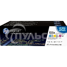 Картридж лазерный комплект HP CF373AM голубой/пурпурный/желтый для CLJ CP1215/1515 3 х 1400стр.