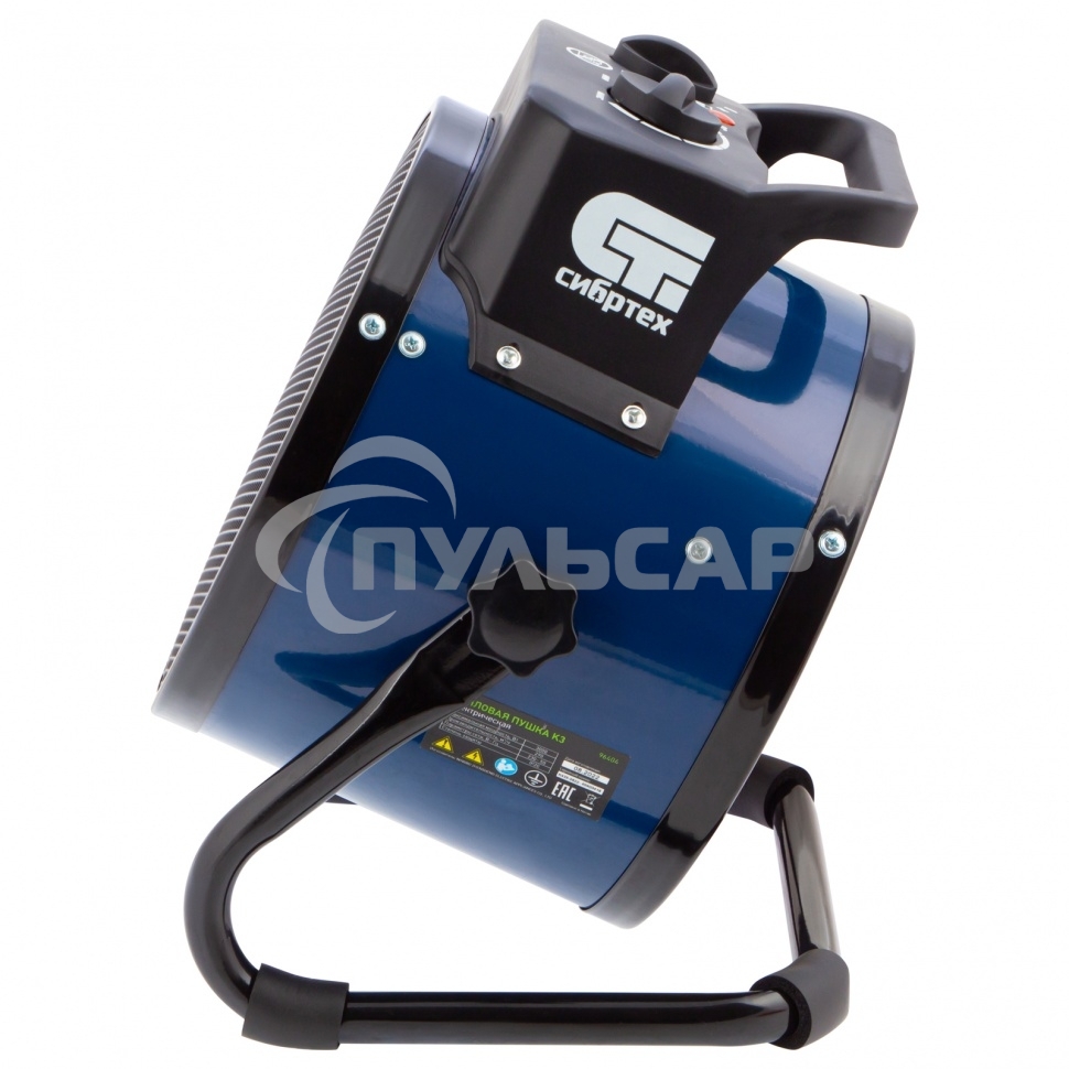 Тепловая пушка керамический нагреватель Сибртех K3, 3 режима, 230В, 1500/3000 Вт