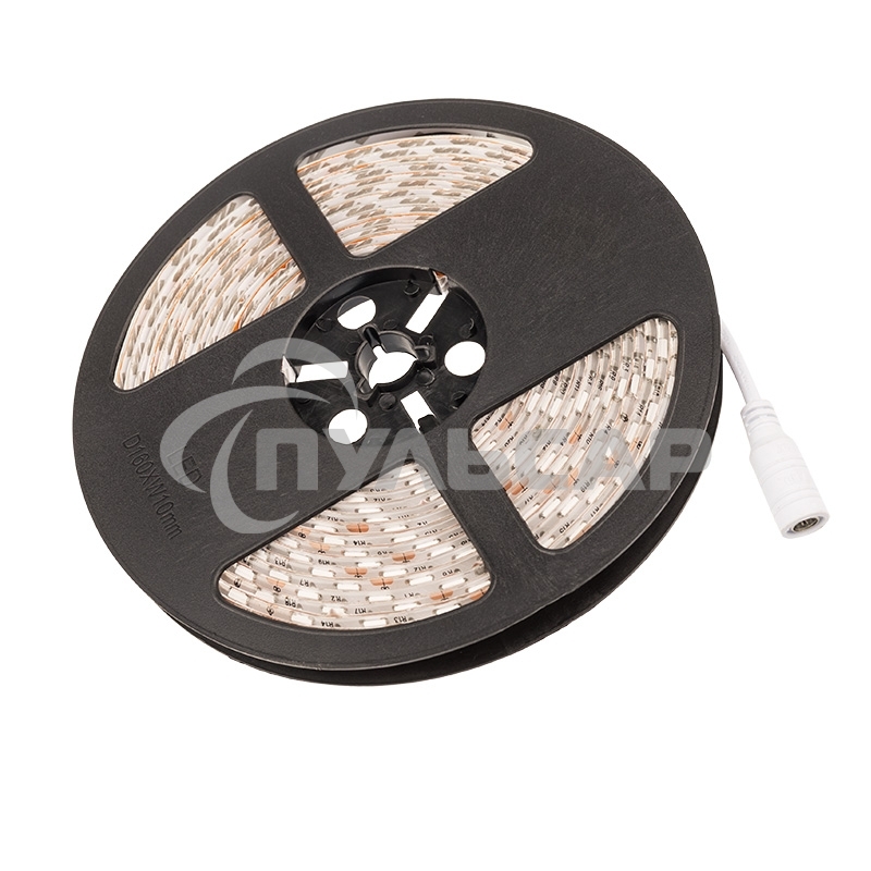 Лента светодиодная силикон, 10 мм, IP65, SMD 5050, 60 LED/m, 12 V, цвет свечения желтый