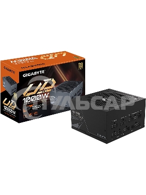 Блок питания Gigabyte GP-UD1000GM PG5 RTL, 1000Вт, 80 PLUS Gold, 120мм, модульный, черный