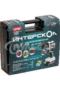 Бесщеточная аккумуляторная дрель-шуруповерт ИНТЕРСКОЛ КОМБИ ДА-13/18В 50 ( 2 АКБ 2 А·ч и ЗУ, кейс )