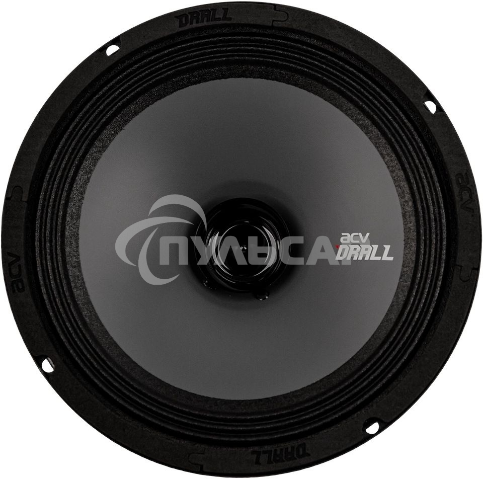 Колонки автомобильные ACV DRALL DR8 (без решетки) 300Вт 96дБ 3Ом 20см (8дюйм) (ком.:2кол.) широкополосные однополосные