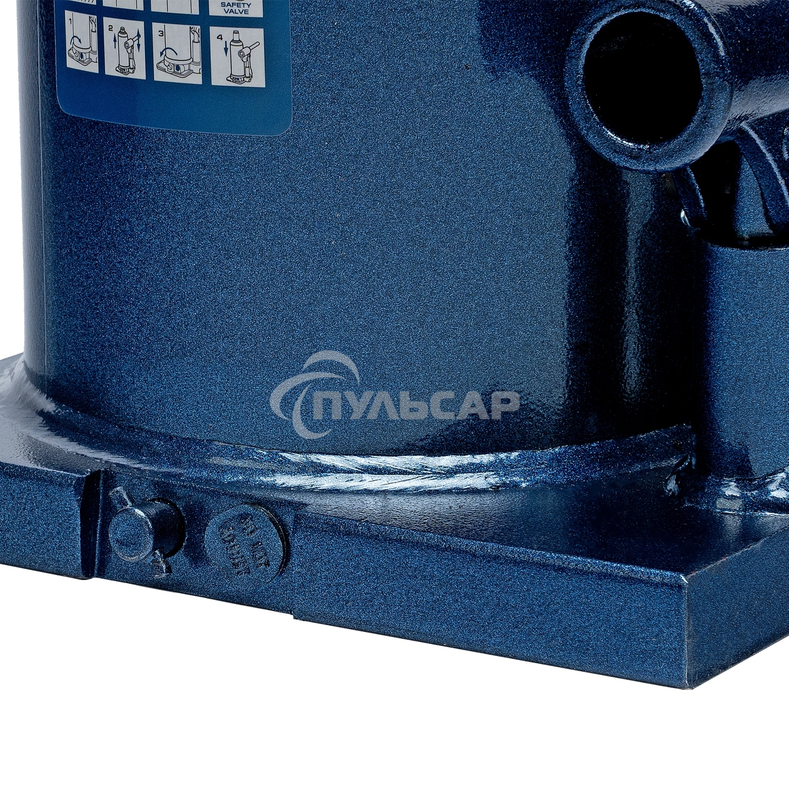 Домкрат гидравлический бутылочный, 50 т, h подъема 280-450 мм Stels