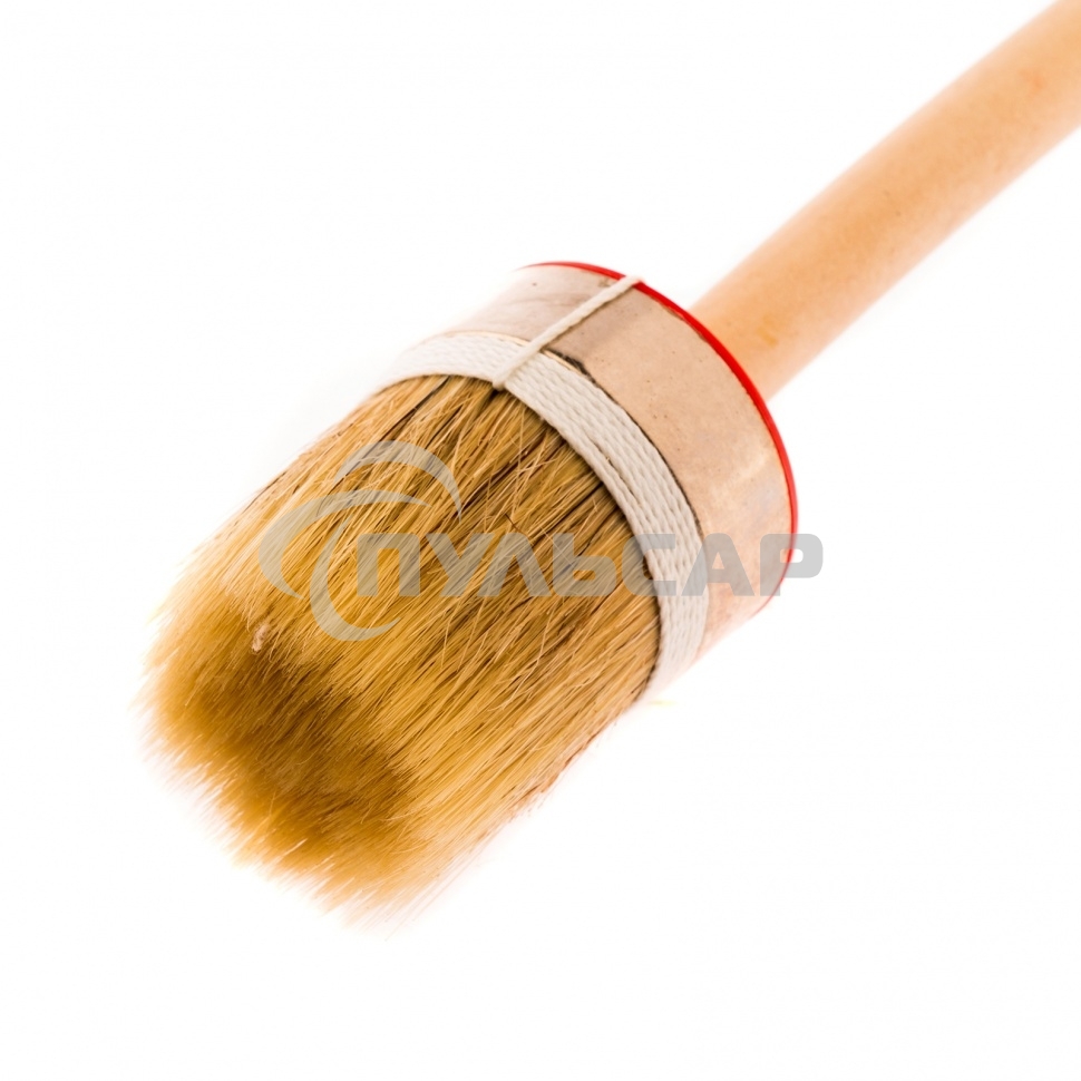 Кисть круглая Профи №14 (50 мм), натуральная щетина, деревянная ручка MTX 82051