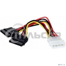 Кабель питания 2xSATA (от разъема Molex (IDE) блока питания), 15см ExeGate