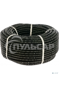 Труба гофрированная ПНД безгалогенная (HF) черная с/з д16 (100м/5500м уп/пал) PR.021651 Строитель