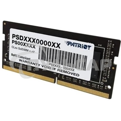 Оперативная память Patriot Signature, DDR4, 4Gb (1x4 Gb), 2666 MHz, CL19, SO-DIMM