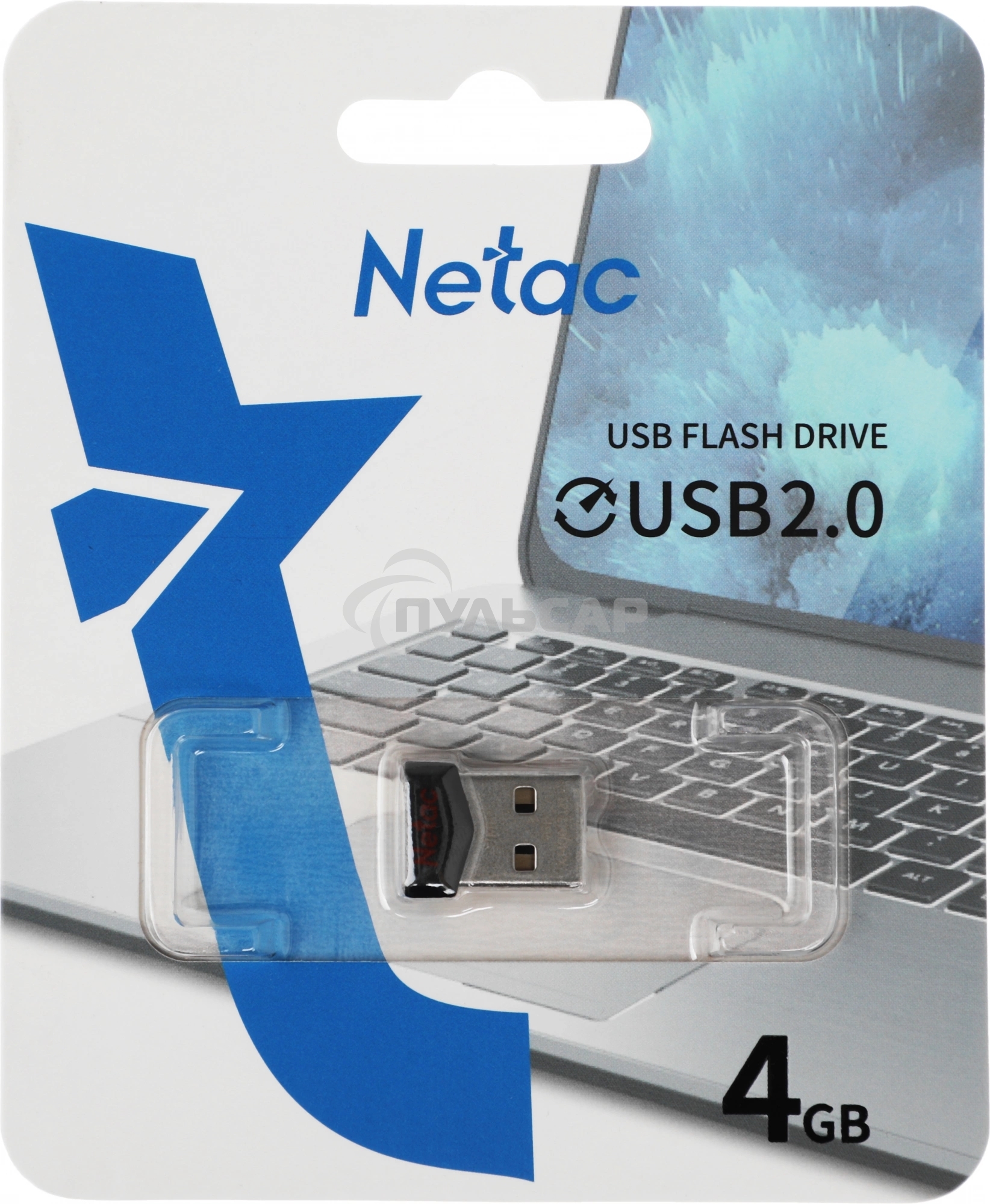 Флешка USB Netac UM81 4 Gb USB 2.0 Ultra compact Flash