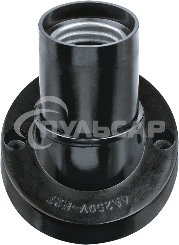 Патрон настенный Е27 карболитовый черный (NLH-BL-W1)