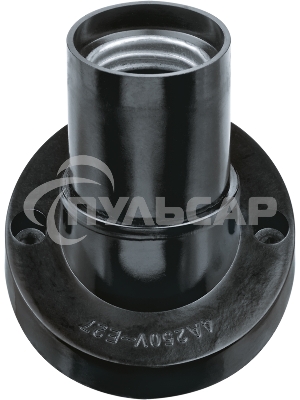 Патрон настенный Е27 карболитовый черный (NLH-BL-W1)