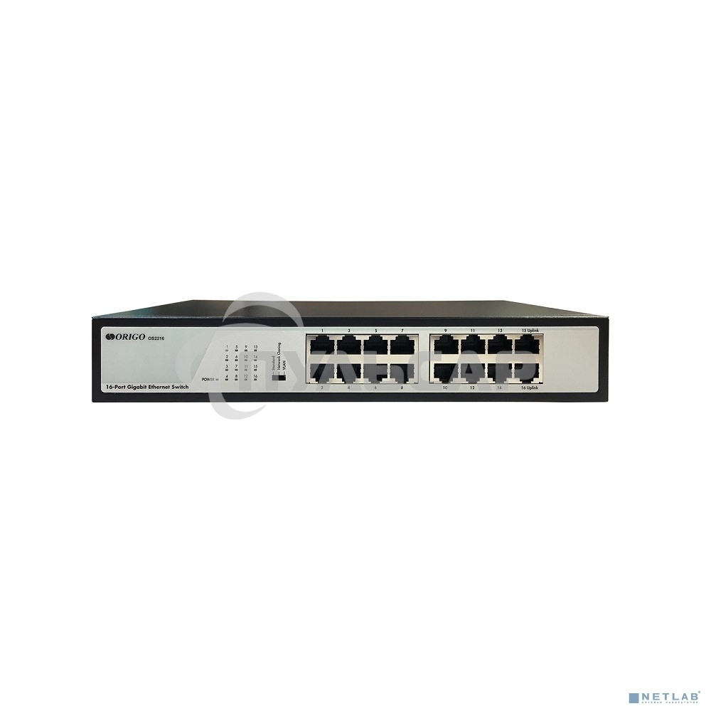 Коммутатор ORIGO Unmanaged Switch, 16x1000Base-T, 19 Rackmount Kit