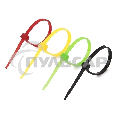 Стяжки NYT-100x2.5С пластиковые 100 мм х 2,5 мм (набор 4 цвета по 25 шт)