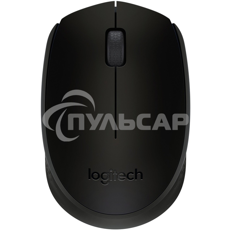 Мышь беспроводная Logitech B170 черный, 1000 dpi, радиоканал, USB, кнопки - 3