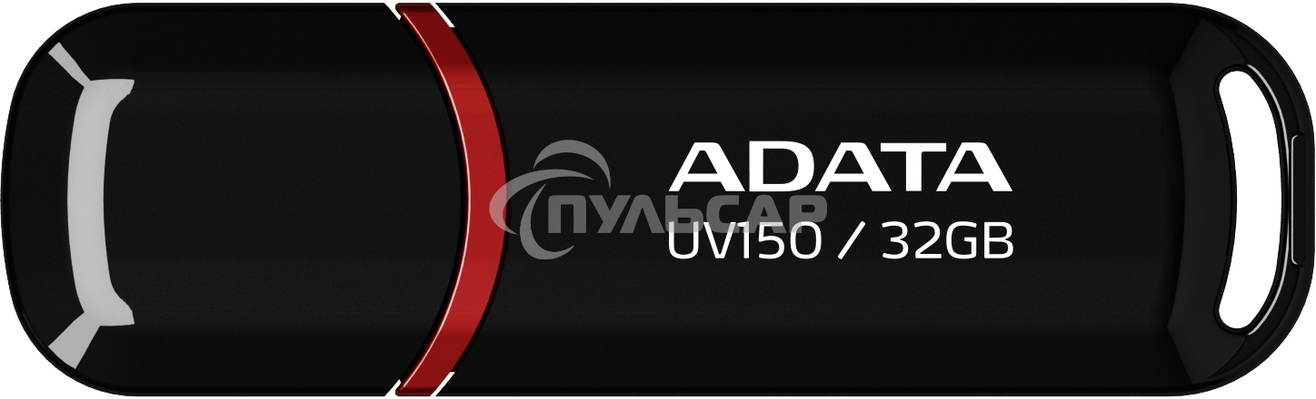 Флешка USB ADATA UV150 (AUV150-32G-RBK), 32Gb, USB 3.0, R/W 100/30, черный