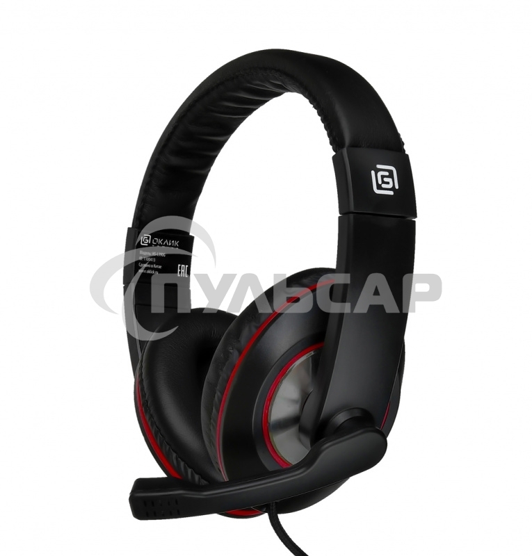 Гарнитура Oklick HS-L390G DRAGON black/red 1.8m (JD-728S)