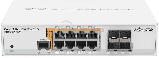 Маршрутизатор 8PORT 1000M 4SFP CRS112-8P-4S-IN MIKROTIK