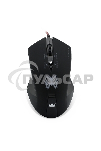 Мышь проводная Crown Gaming CMXG-602 черный, 2200 dpi, USB, кнопки - 6