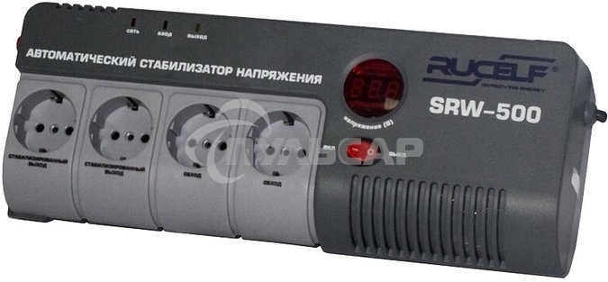 Стабилизатор напряжения Rucelf SRW-500-D 0.5кВА однофазный белый