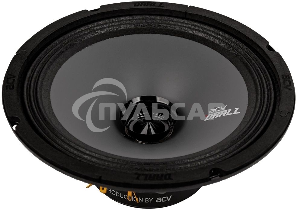 Колонки автомобильные ACV DRALL DR8 (без решетки) 300Вт 96дБ 3Ом 20см (8дюйм) (ком.:2кол.) широкополосные однополосные